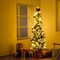 6.5ft Artificial Christmas Tree Prelit with 250 LED Lights & Metal Base